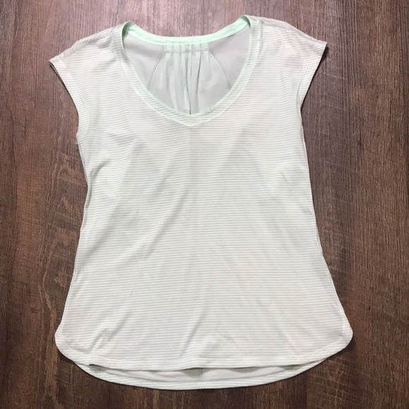 Lululemon Track Tee Heathered Fresh Teal - Picture 4 of 8